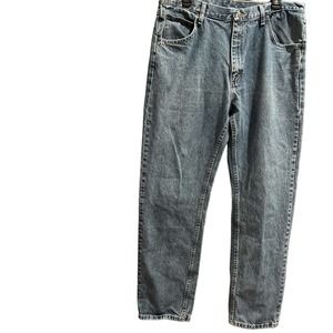 Wrangler Men’s Jeans 36 X 34 Blue Denim Straight Leg Regular Fit 96501DS